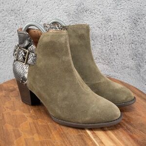 Vionic Naomi Snake Ankle Boots Green EU 37.5 US 6.5